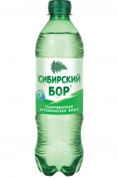 Вода, Сибирский бор 0.5 л газированная