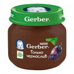 Пюре Gerber чернослив с 4 мес 80 г