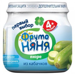Пюре Фрутоняня из кабачков с 4 мес. 80 г