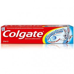 Зубная паста для детей, Colgate (Колгейт) 50 мл доктор заяц вкус жвачки